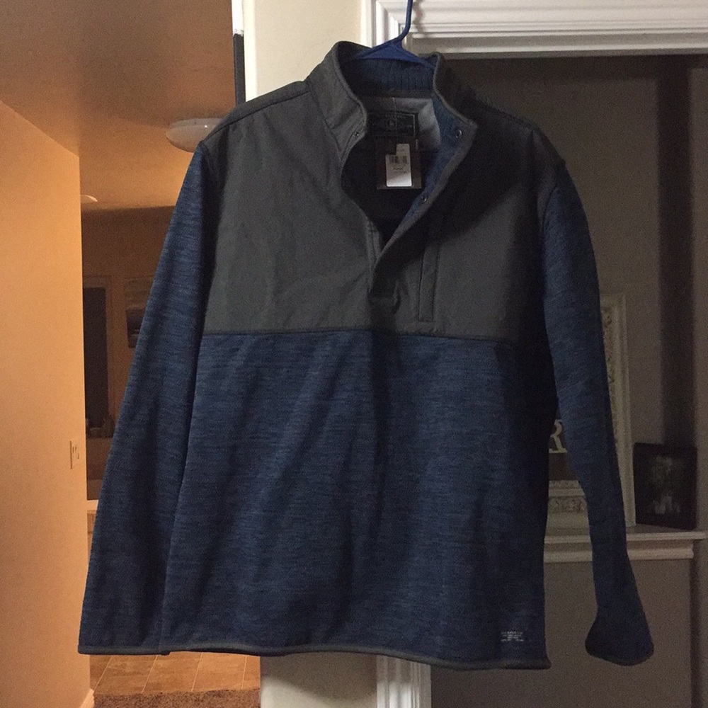 Half button, pullover fleece jacket
